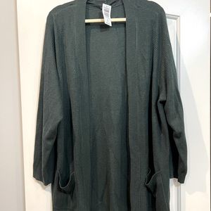 Torrid Longline ribbed cardigan with pockets